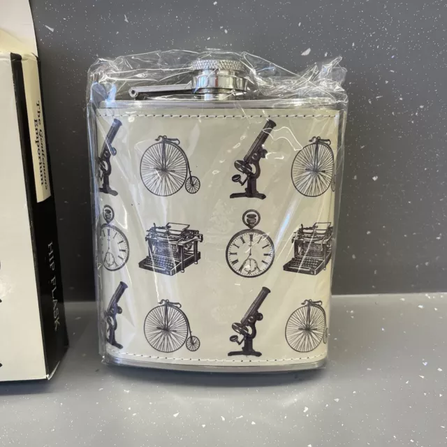 The Gentlemens Emporium  Hip Flask Stainless Steel 7oz New Christmas Gift