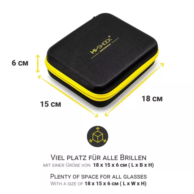 Hi-SHOCK Etui / Case / Brillenbox für Sonnenbrillen, Sportbrillen, 3D Brillen 2