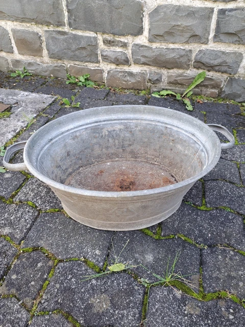 Kleine,  alte  Zinkwanne , Pflanzgefäß,    Garten Deko, dicht!!!