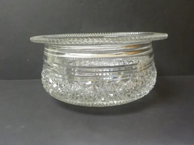 Stunning Signed HAWKES American Brilliant Cut Glass Centerpiece, c. 1880-1900