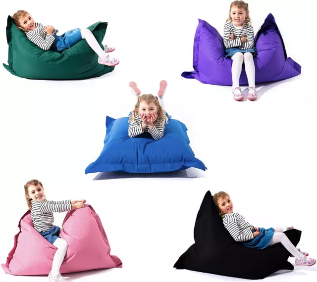 Kids Bean Bag Cushion Chair Garden indoor/Outdoor Beanbag Childrens Waterproof