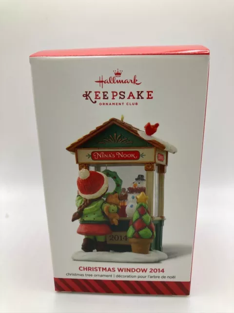 Nina's Nook Christmas Window 2014 Hallmark Keepsake Ornament Member Exclusive