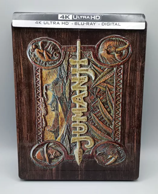 Jumanji 1995 SteelBook 4K Ultra HD Blu-ray Best Buy Exclusive OOP J-Card