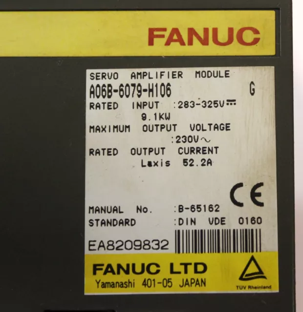 Fanuc A06B-6079-H106 Servo Amplifier