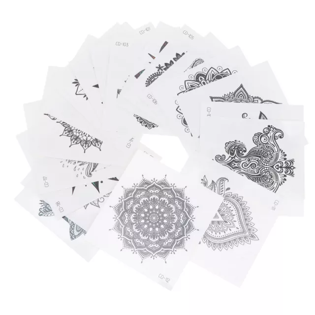 20 pz adesivi per tatuaggi impermeabili trasferimento mandala fiori Prime