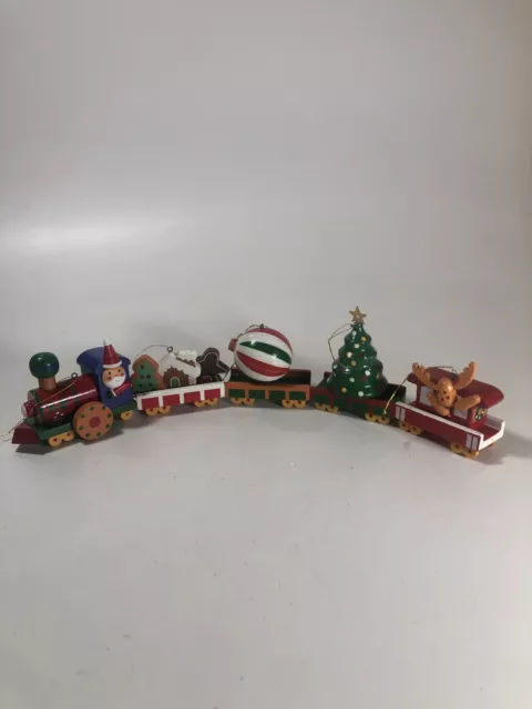 AVON Gift Collection CHRISTMAS TRAIN ENGINE ORNAMENT SET of 5 New Old STOCK VTG