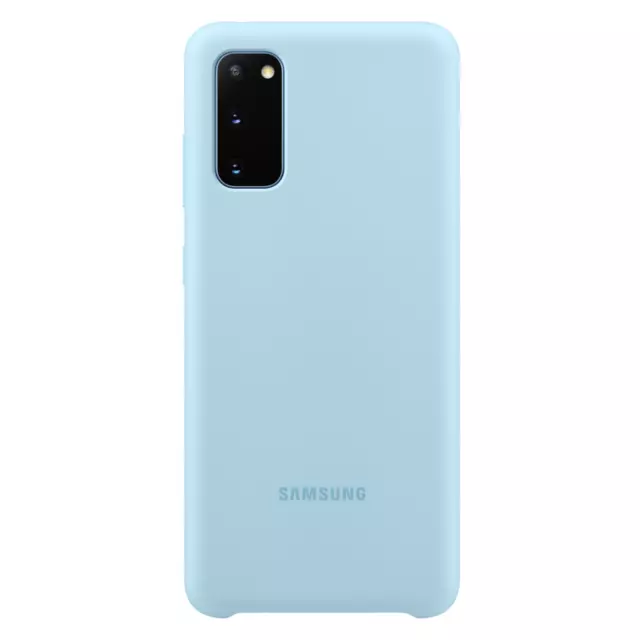 Original Samsung - Coque Silicone Bleu Pour Le Samsung Galaxy S20