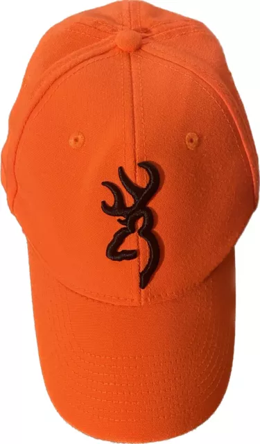 Browning Hunting Safety Cap w/ 3D Buckmark Blaze Orange 30840501
