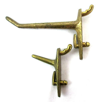 Antique Solid Brass Parts to Hall Tree Victorian Coat Rack Hook Style 18 pieces
