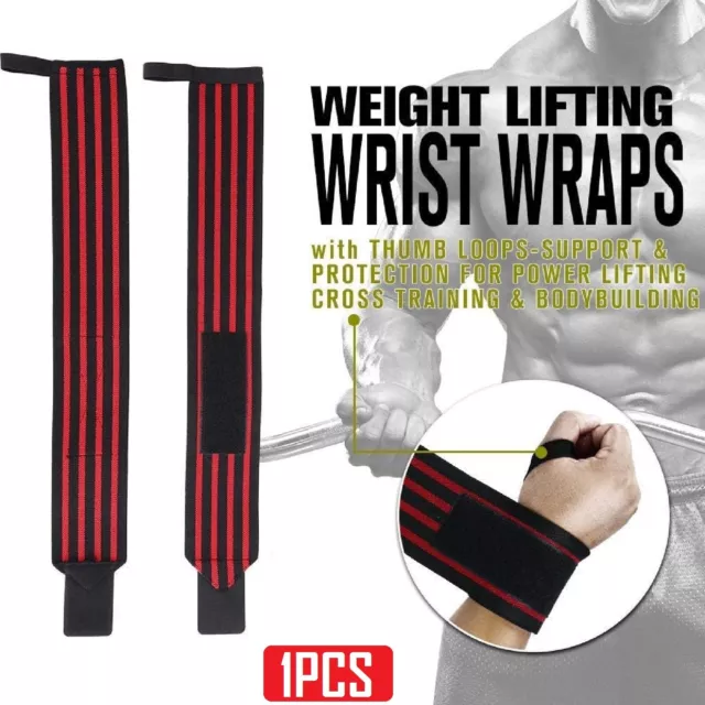 Weight Lifting Strap Gym Muscle Training Wrist Support Straps Wraps Bodybuilding