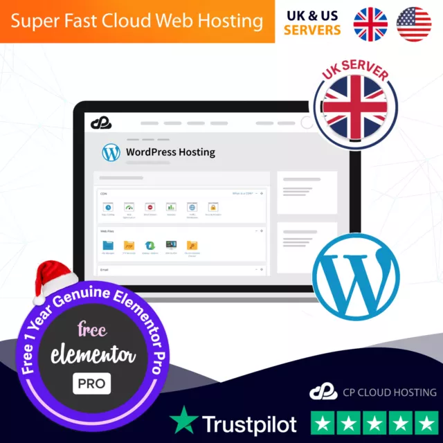 Dedicated Managed WordPress Cloud Web Hosting with Elementor Pro USA Server