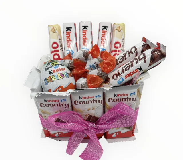 Geschenkkorb Süßigkeiten - Geschenke für Kinder Erwachsene Geburtstag Feiern