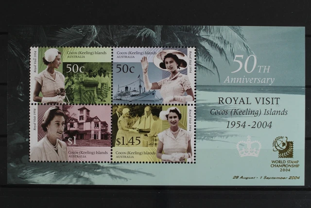 Kokos Inseln, MiNr. Block 15 I, Elisabeth II., postfrisch / MNH - 632661