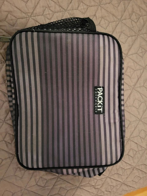 PACKIT Freezable Lunch Bag with Zipper and Side Storage