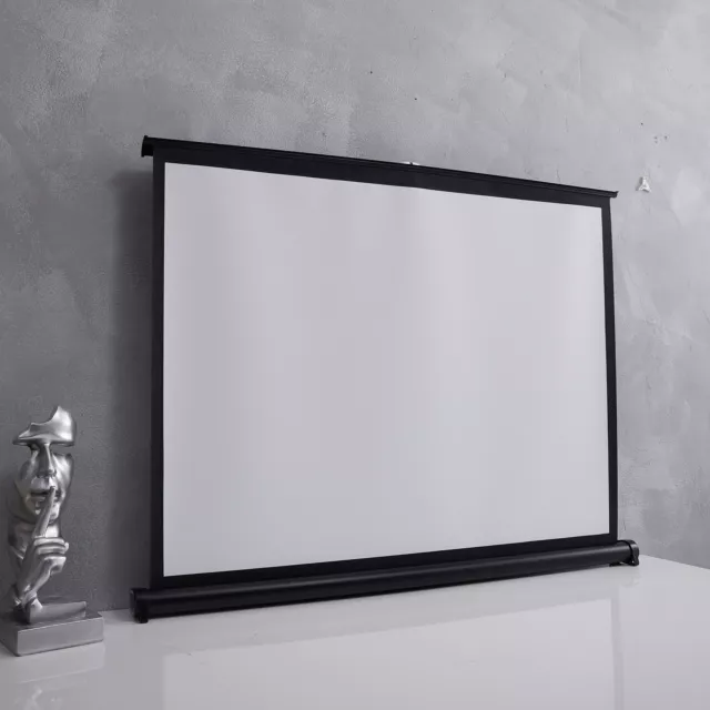 Portable Projector Screens Manual Pull Down Projection Screen Stand Home Movies