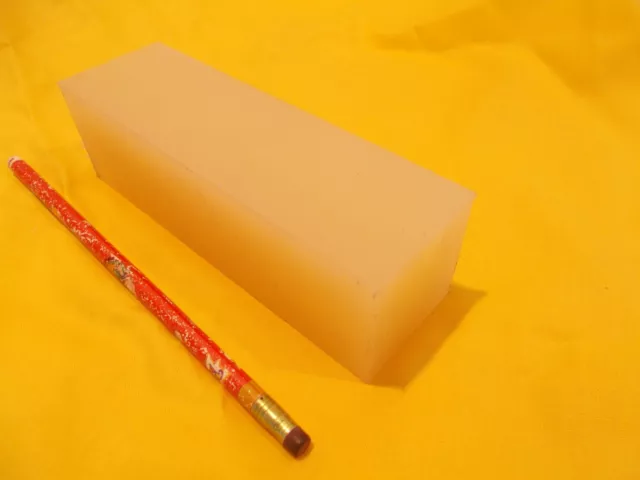 1 7/8" SQUARE NYLON BAR machinable plastic flat sheet stock 1 7/8" SQ x 6" long