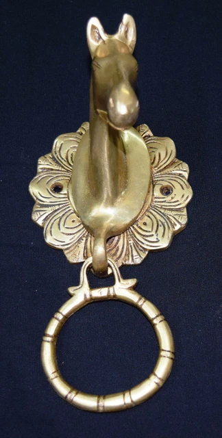 American Horse Shape Door Knocker Brass Handmade Victorian Style Door Knocker GK