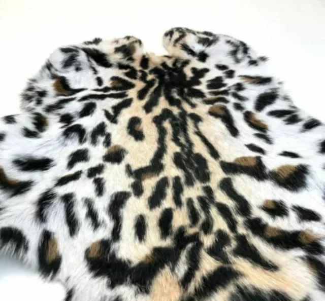 Genuine RABBIT SKIN FUR PELT SOFT LEATHER HIDE CRAFT SPOT ANIMAL PRINT Natural Genuine RABBIT SKIN FUR PELT SOFT LEATHER HIDE CRAFT SPOT ANIMAL PRINT Natural