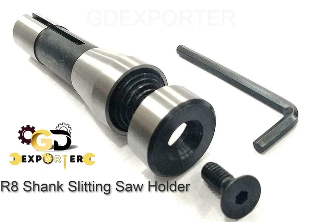 R8 Shank Slitting Saw Holder Arbor for Milling Machine Bridgeport USA
