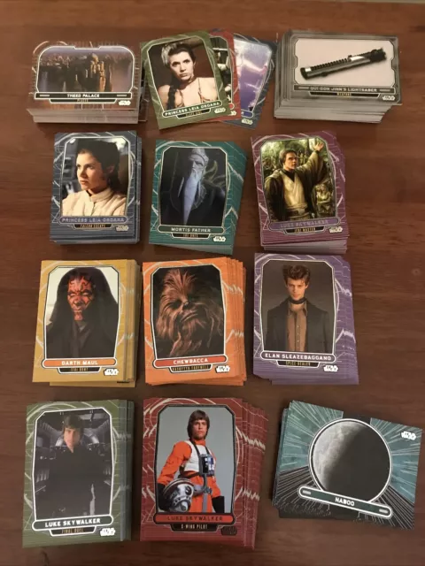 Star Wars Galactic Files Complete Set of 350 Cards + Set 3 Variants Mint In Box 3