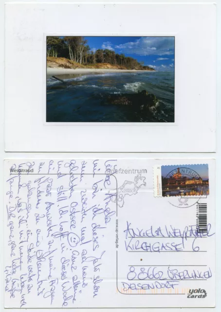 56075 - West Beach - Postcard, Run