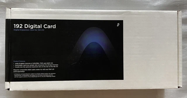 NEW Avid Digidesign Digital I/O Expansion Card for 192 Pro Tools HD Interface NEW Avid Digidesign Digital I/O Expansion Card for 192 Pro Tools HD Interface