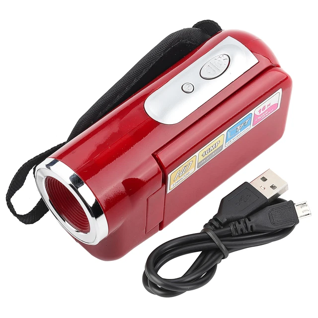 Video Camera Camcorder Vlogging Camera Full HD 1080P Digital Camera Red OCH