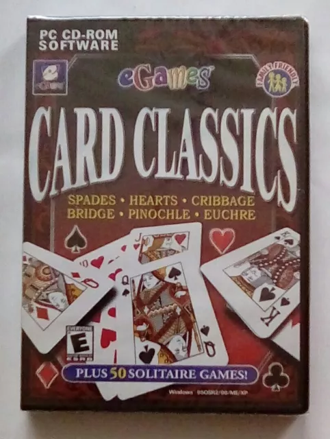 Karte Klassiker Pik Herzen Kribbage Brücke Pinochle Euchre Solitire für PC