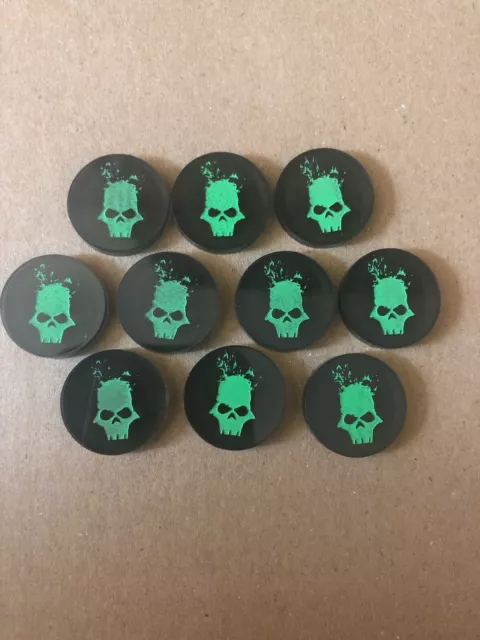 FFG OP Warhammer 40k Conquest Damage/Wound Tokens - Necrons x 10