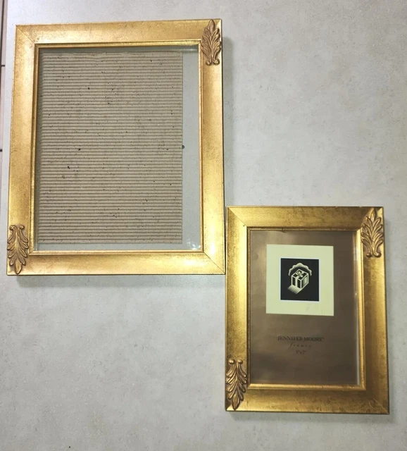 Vintage Jennifer Moore Photo Frame Picture Frame Lot Gold Tone 8x10 5x7