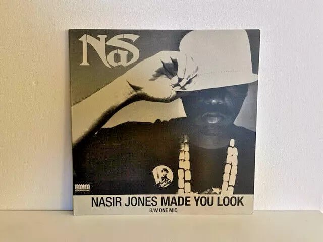 Nas - Made You Look / One Mic 12" Hip Hop Vinyl 2002 Columbia Recs Salaam Remi