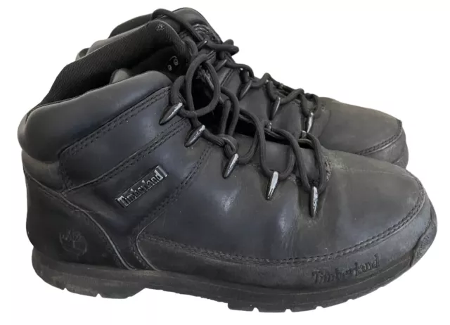 Timberland Boots Boys Junior Girls Womens Black Shoes - Size UK 3.5 / EU 36