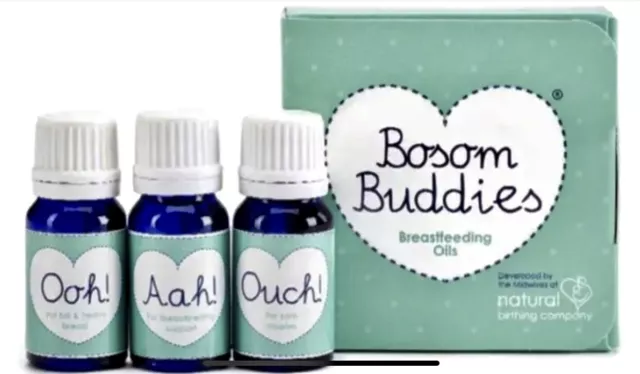 Natural Birthing Co Bosom Buddies 3x Öle Schwangerschaft Stillen Geschenk 4 Mama 2B