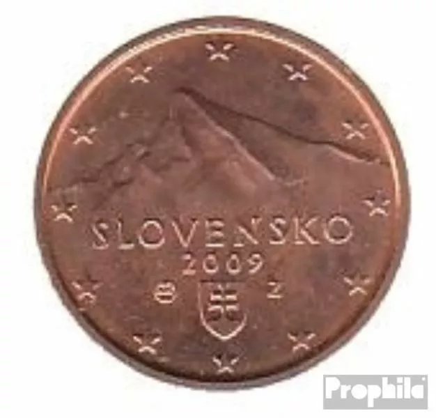 Slowakei SK 2 2009 Stgl./unzirkuliert 2009 Kursmünze 2 Cent