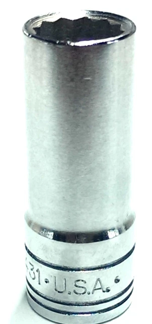 SK HANDWERKZEUG Tiefen-Steckschlüssel 19 Mm, 1/2 Zoll Antrieb – 6-Punkt, Verchromt