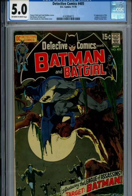 Detective Comics Vol 1 405 CGC 5.0 (VG/FN) DC (1970) 1st League of Assas