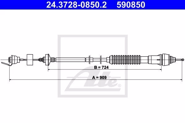 Cable D'embrayage Citroën Berlingo / Berlingo First Monospace 2.0 Hdi 90,1.9 D