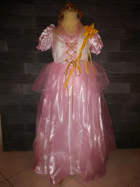 Déguisement robe princesse bleu et ailes de papillon 3-4ans - 4