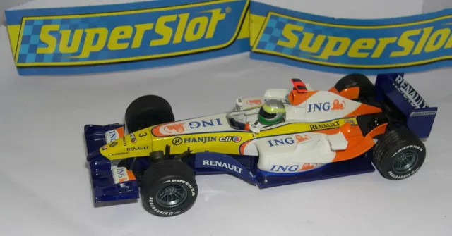 Superslot Spain Planet F1 Renault R27 #3 G.Fisichella Scalextric UK Mint