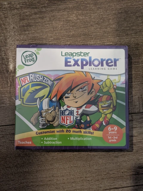 NEW LEAP FROG LEAPSTER EXPLORER GAME NFL RUSH ZONE AGES 6-9