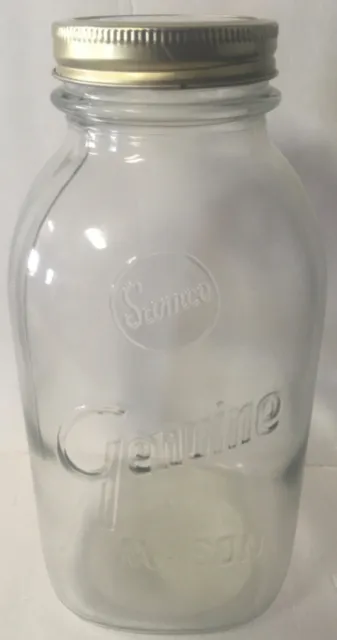 Vintage SAMCO Genuine Mason Clear 1/2 Gallon Canning Jar Samco Lid Insert
