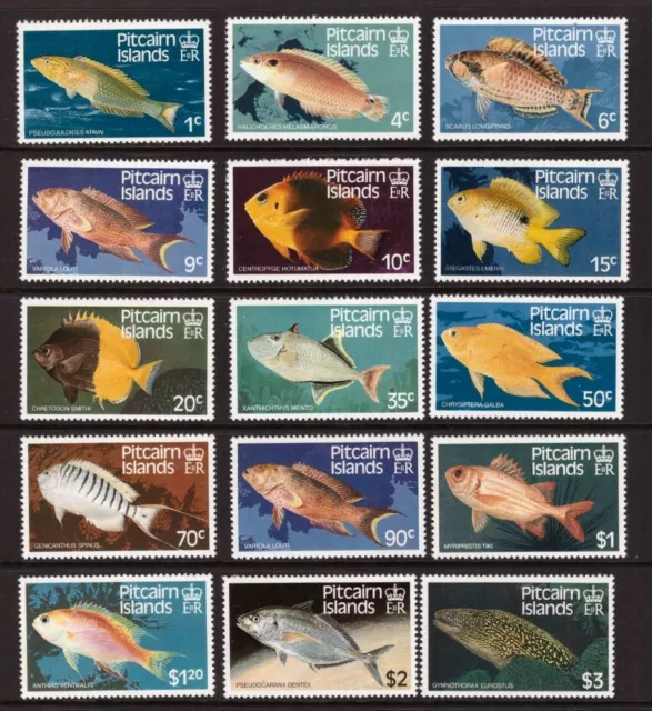 Pitcairn Islands 1984 Fish Nature set MNH mint stamps