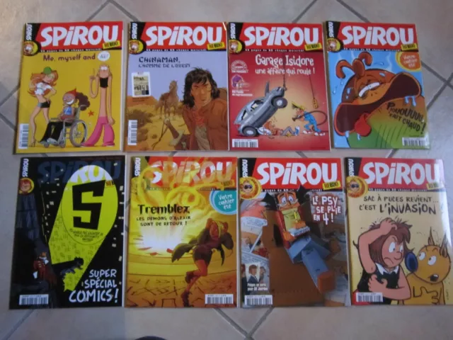 lot journal Spirou n°3609 à 3616 Équivalence de la Reliure  N°297