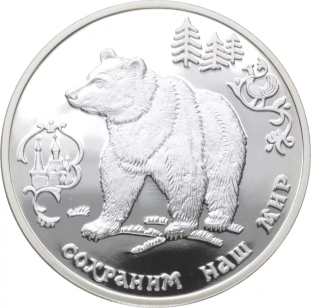 Russland - 3 Rubel 1993 -  Silber - PP Proof