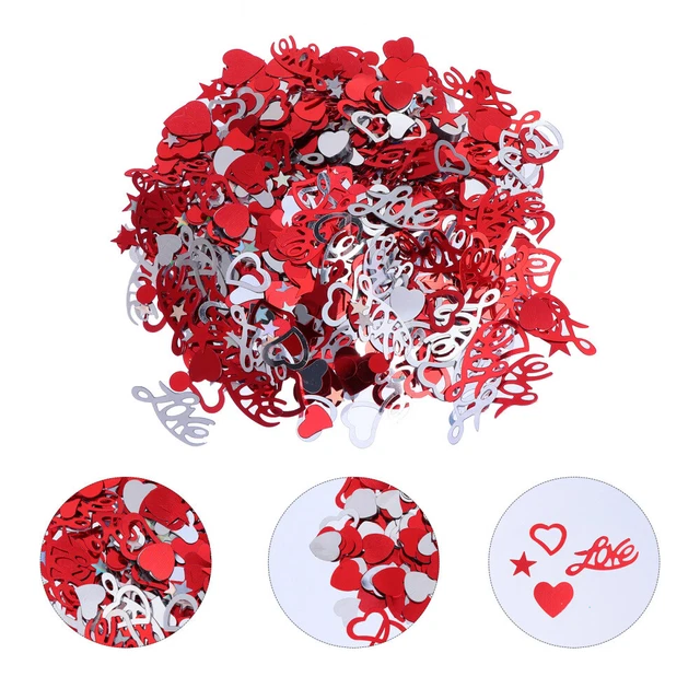 Coriandoli di plastica per San Valentino sposa lucidi riempitivo palloncino coriandoli