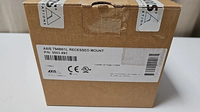 Axis T94B01L 5503-891 attacco da incasso per telecamere di sicurezza M3004 e M3005-V -