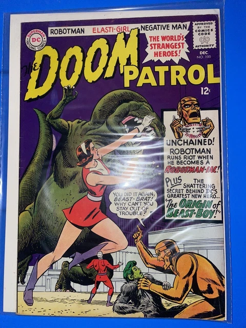 Doom Patrol 100 Origin 2nd Appearance Beast Boy Silver Age Dc Gemini Ship