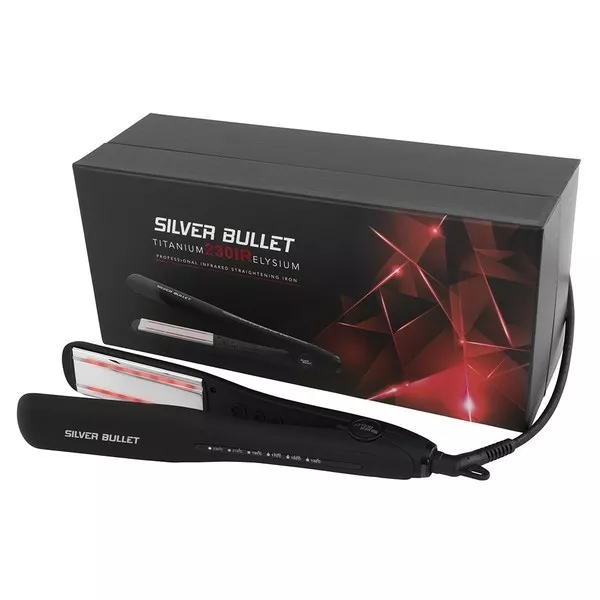 Silver Bullet Titanium 230 IR Elysium Infrared Wide Plate Hair Straightener 38mm