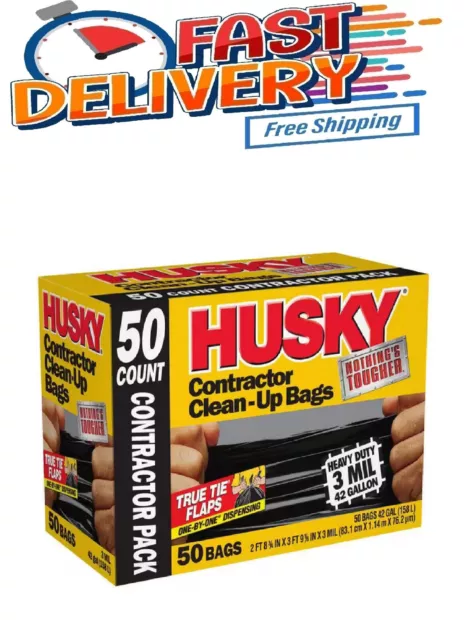 Husky 42 Gal. Contractor Bags (50-Count)