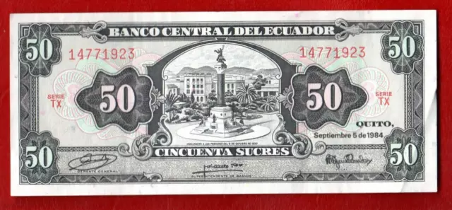 Ecuador 50 Sucres 1984